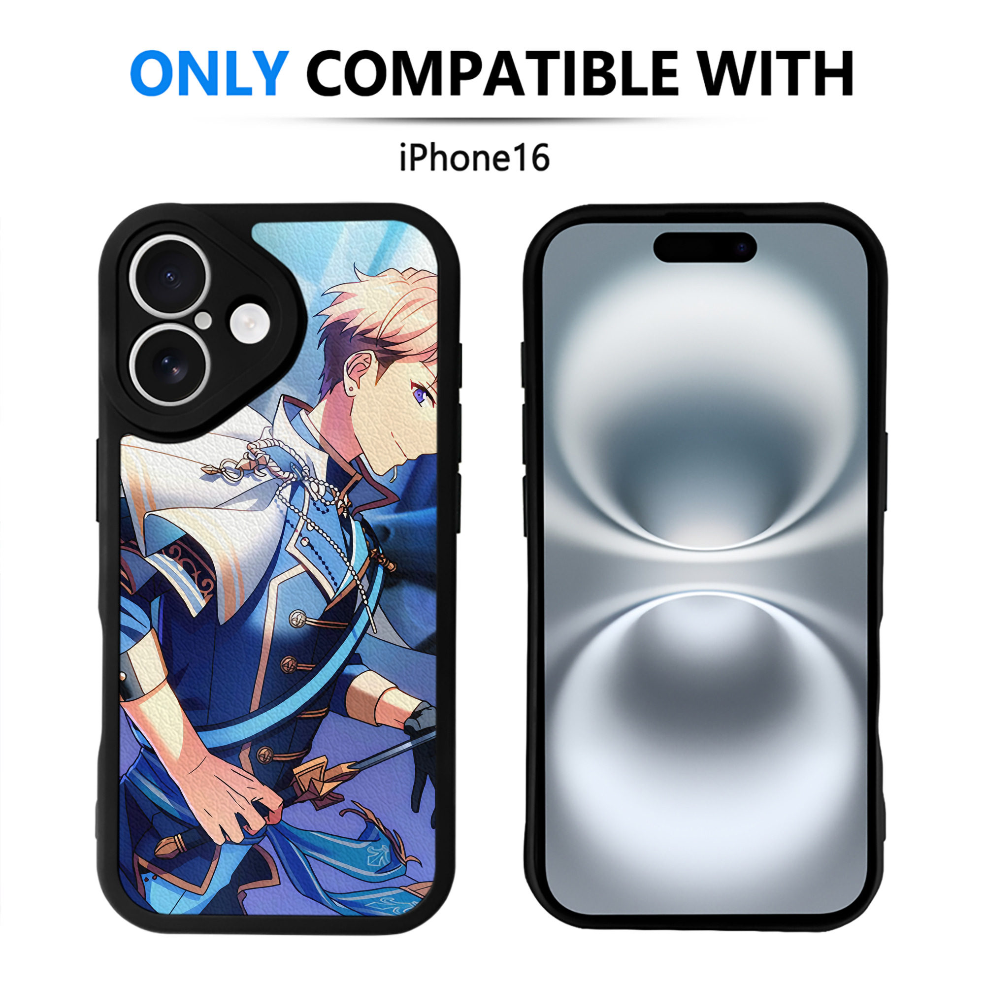 （画像用） あんさんぶるスターズ! Ensemble Stars 【iPhone 16シリーズ対応】シリコンスマホケース（レザー調） 材質：シリコン